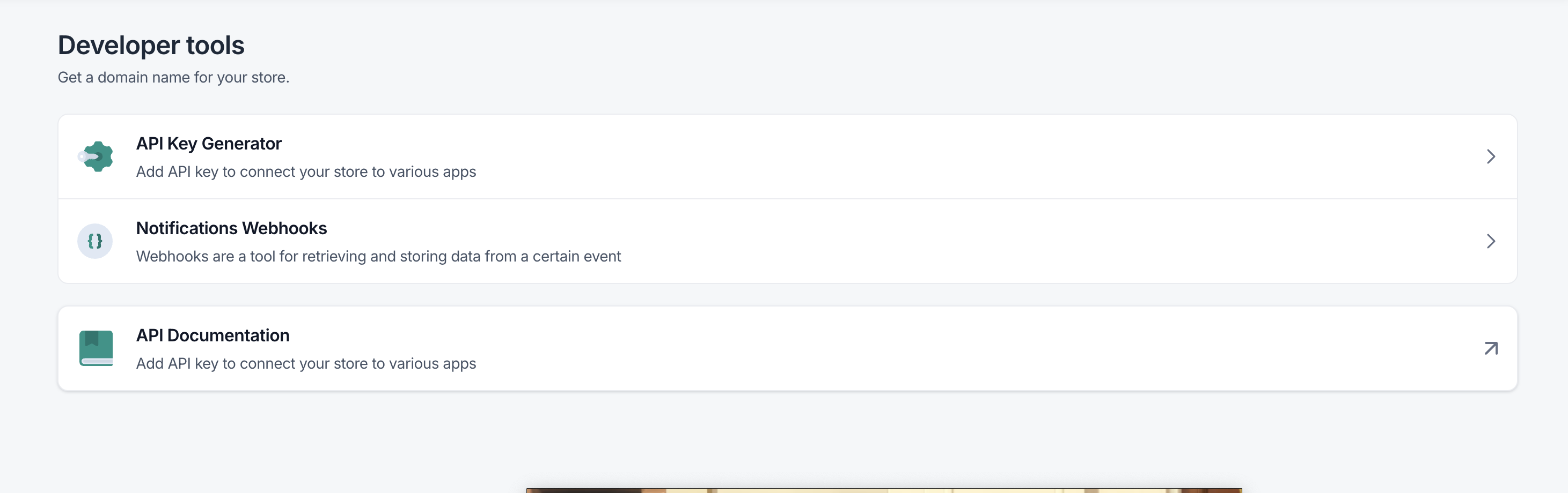 Access &amp; Permissions Menu